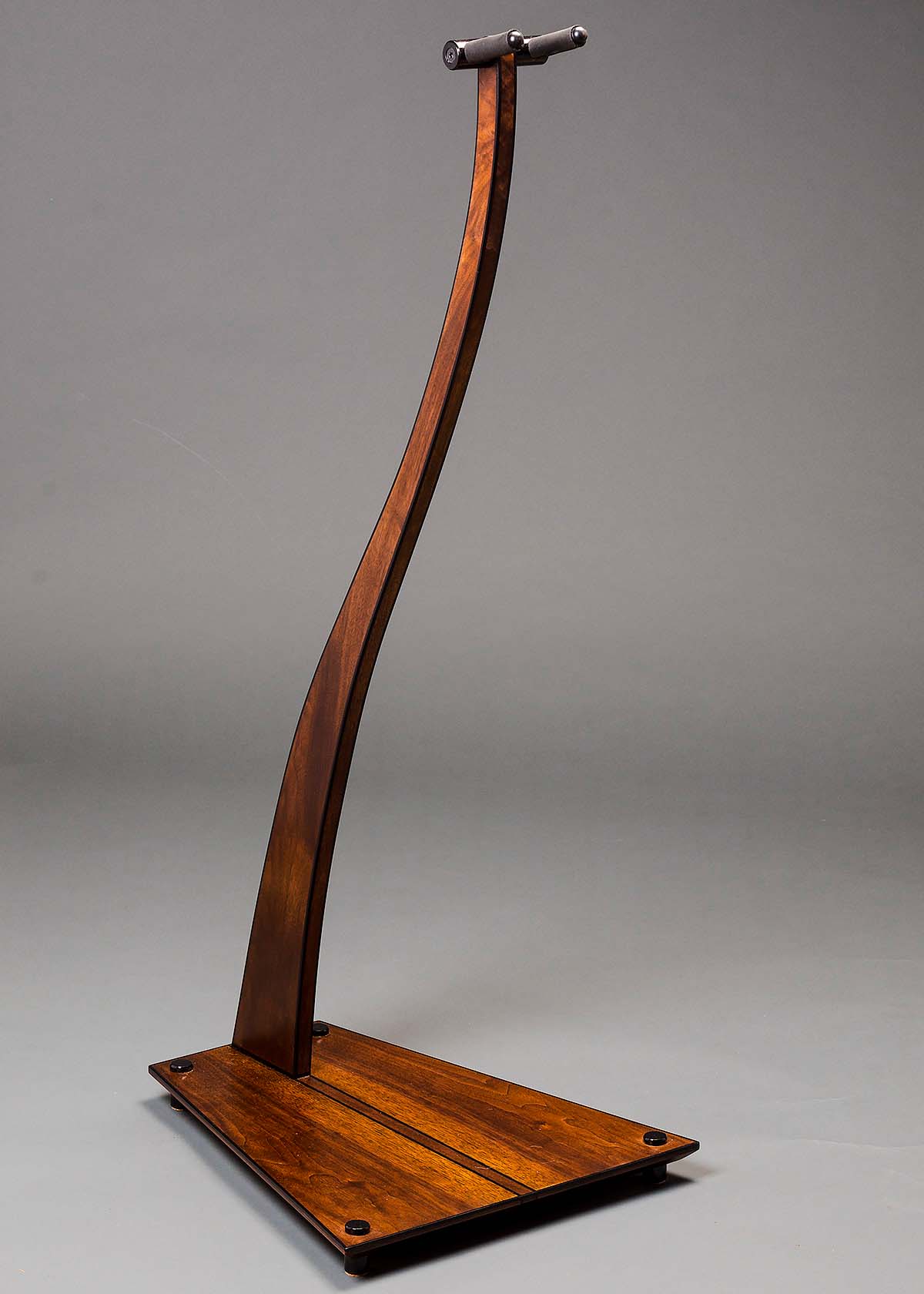 SM Guitar Stand in Walnut, Double Inlay