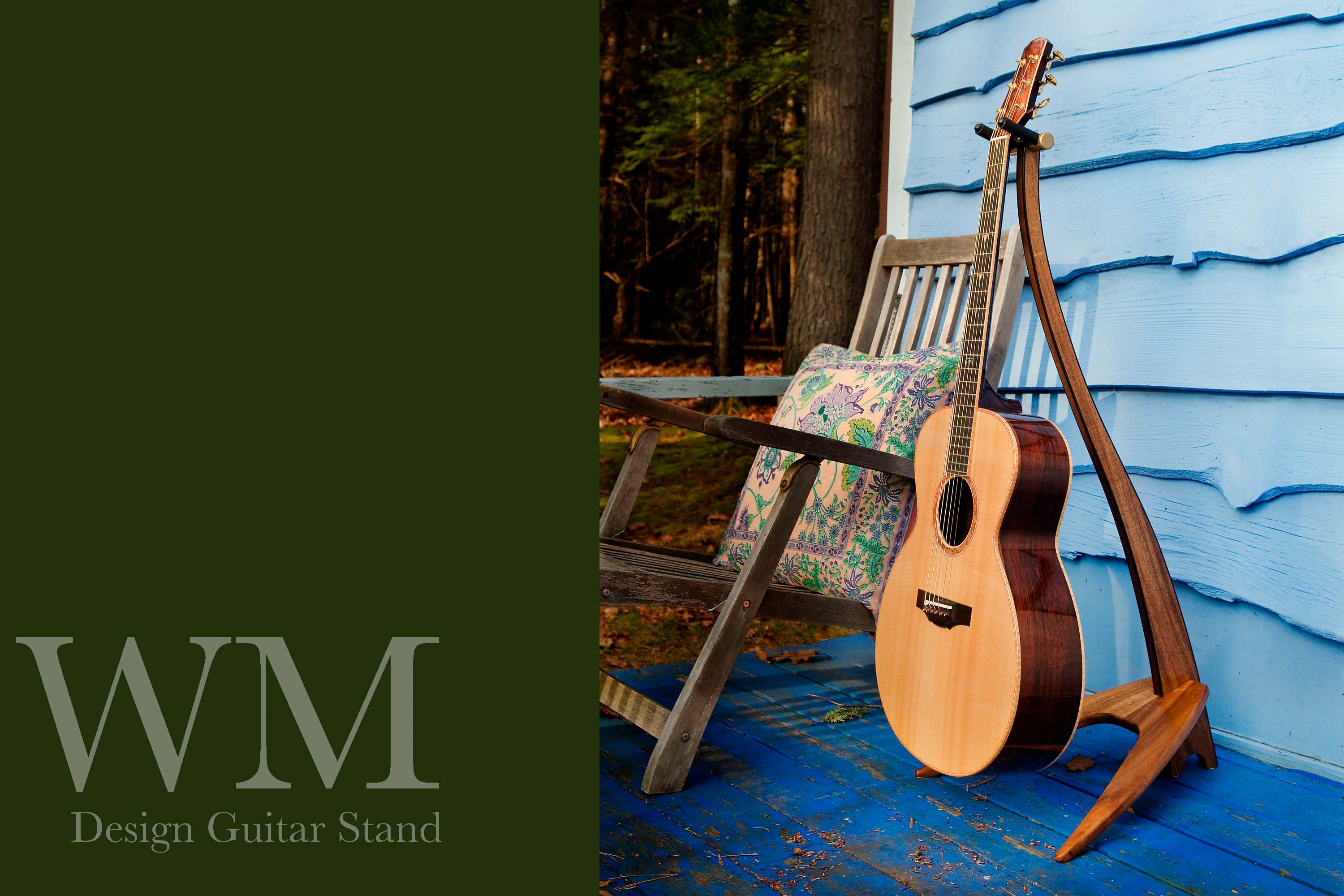 WM Guitar Stand in koa.